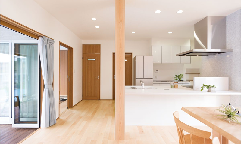 天然木の無垢フローリングのイメージ