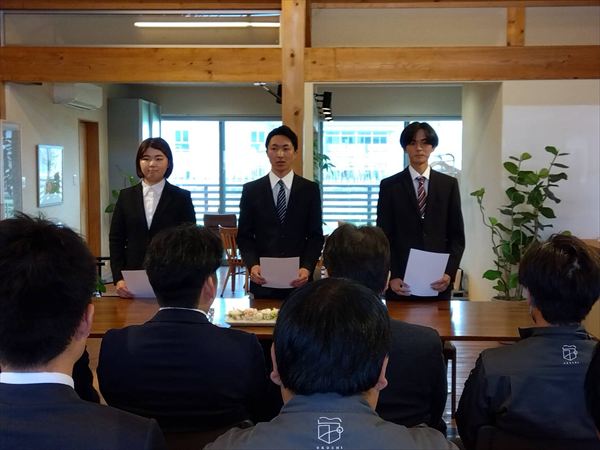 4月3日に入社式を行いました。